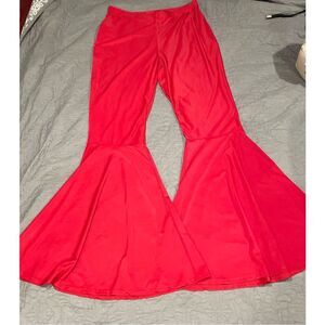 Avalanche Red Flare Bell Bottom L/XXL Pants Stetchy New Groovy